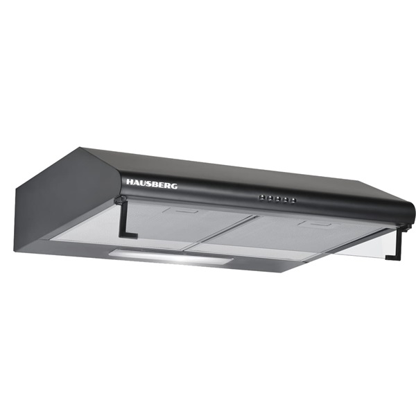 Hausberg HB-1225NG klasszikus, fekete, méret:60 cm, zajszint:78 dB, páraelszívó