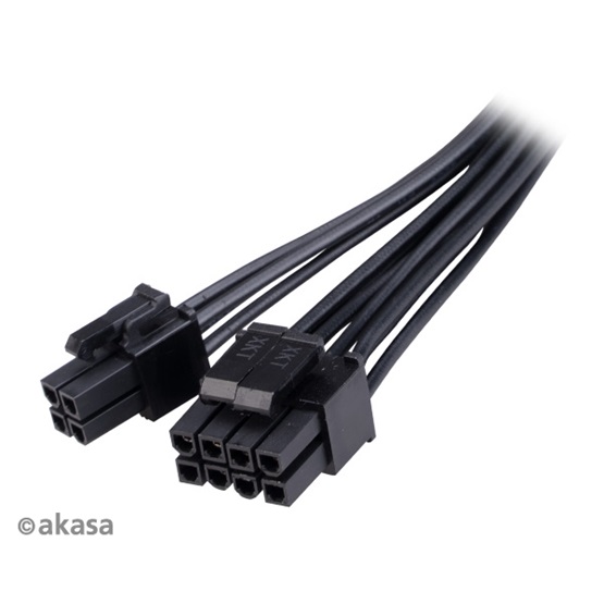 Akasa 8-Pin to 8+4 pin adapter 15 cm  AK-CBPW22-15 kábel