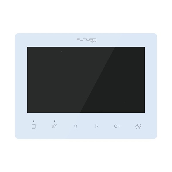 FUTURA DF-7 W 7"kijelző kihangosított kommunikáció interkom videós lakáskészülék FUTURA DF-7 W 7"kijelző kihangosított kommunikáció interkom videós lakáskészülék