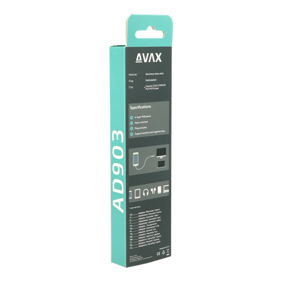  AVAX AD903 PRIME Type C - HDMI 2.0 4K/60Hz adapter 