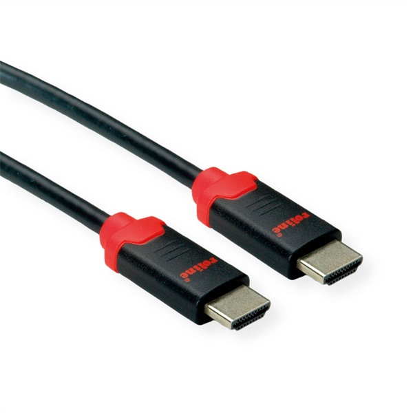 Roline Kábel HDMI 2.1 HDMI - HDMI, Ultra High Speed, 10K@30Hz, M/M,   2m, fekete (11.04.5942-10)