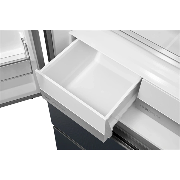 Midea MDRF600BIE70 Hűtő:276L Fagyasztó:159L No frost négyajtós hűtőszekrény Inox