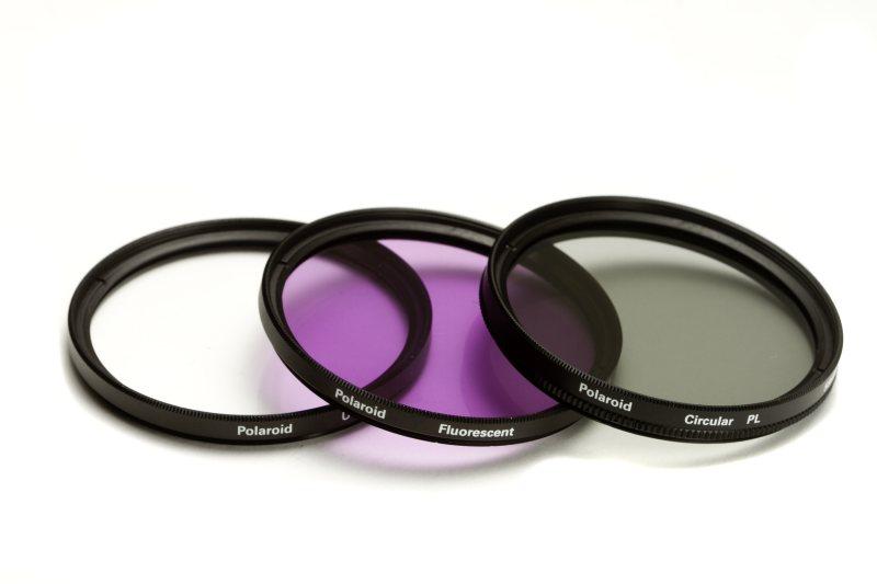 Polaroid szűrőszett (UV, CPL, FLD) + 4 db-os szűrőtok 55 mm
