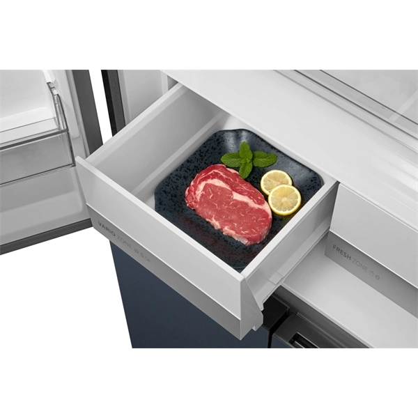 Midea MDRM587BIE70 Hűtő:276L Fagyasztó:150L No frost négyajtós hűtőszekrény Inox