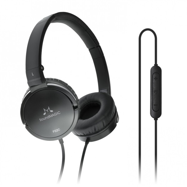 SoundMAGIC P22C Over-Ear mikrofonos fekete fejhallgató SoundMAGIC P22C Over-Ear mikrofonos fekete fejhallgató