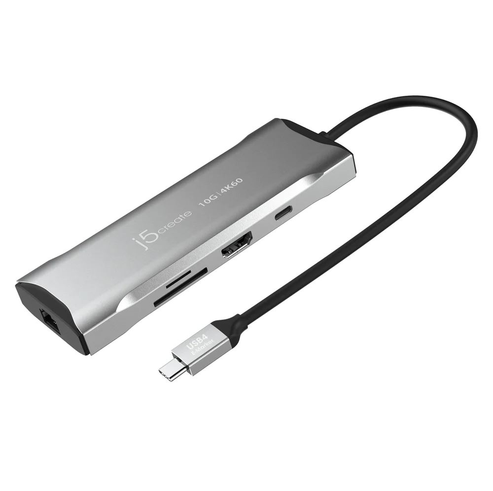 j5create JCD393-N USB-C notebook dokkoló szürke