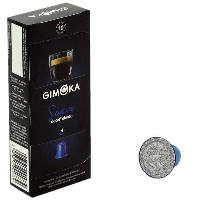 Gimoka Soave Nespresso kompatibilis koffeinmentes kávékapszula 10db Gimoka Soave Nespresso kompatibilis koffeinmentes kávékapszula 10db