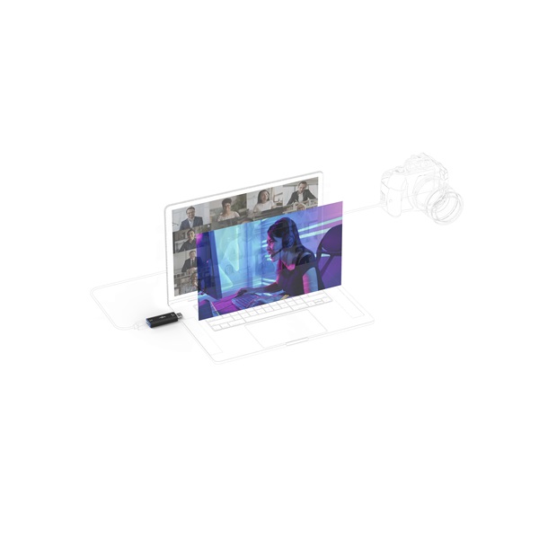 URAGE by Hama 219824 "URAGE STREAM LINK" 4K  HDMI-USB adapter