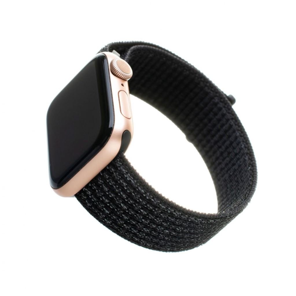 FIXED Apple Watch 42/44/45mm nylon szíj fekete (FIXNST-434-REBK) FIXED Apple Watch 42/44/45mm nylon szíj fekete (FIXNST-434-REBK)
