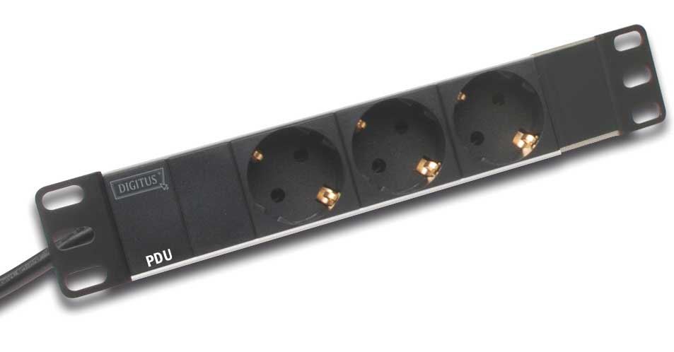 Digitus hálózati elosztó 1U, 10", 3db hálózati aljzattal, Aluminium (DN-95411) Digitus hálózati elosztó 1U, 10", 3db hálózati aljzattal, Aluminium (DN-95411)