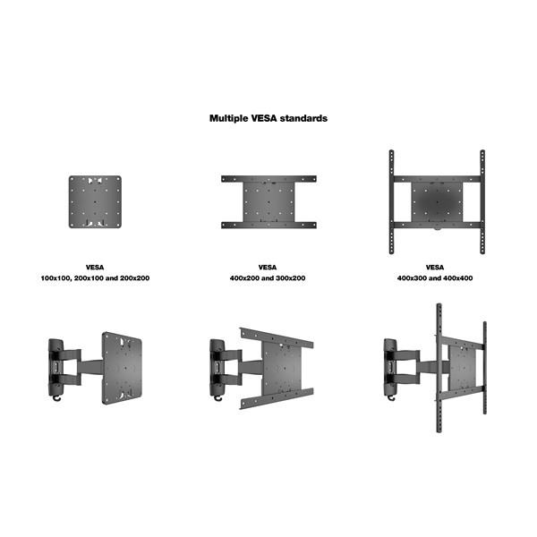 MULTIBRACKETS Fali konzol, M VESA Flexarm Tilt & Turn III (32-50", max.VESA: 400x400 mm, 25 kg)