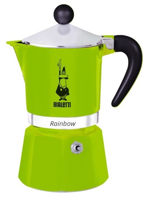 Bialetti Rainbow 6 személyes kotyogós kávéfőző zöld (4973) Bialetti Rainbow 6 személyes kotyogós kávéfőző zöld (4973)