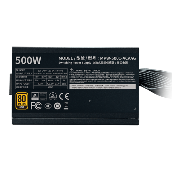  Cooler Master 500W   G500 Gold MPW-5001-ACAAG-NL Tápegység Bulk