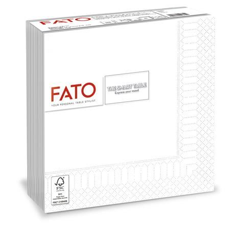 Fato Smart Table szalvéta 33x33cm (50 db/csomag) fehér  (82625002)