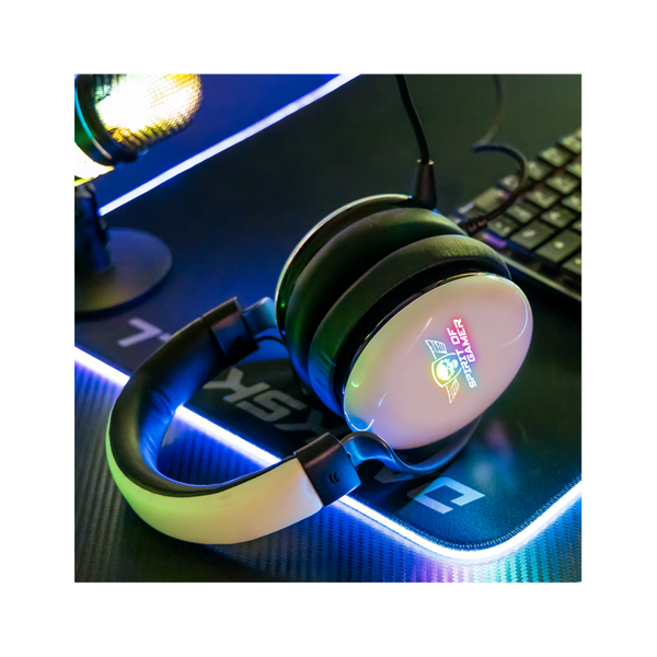 Spirit of Gamer Fejhallgató - H700 White (MultiPlatform, 7.1, mikrofon, hangerőszabályzó, nagy-párnás, fehér)