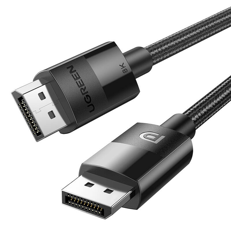 Display Port 1,4 braided cable 2 x Male UGREEN 80390 2m Display Port 1,4 braided cable 2 x Male UGREEN 80390 2m