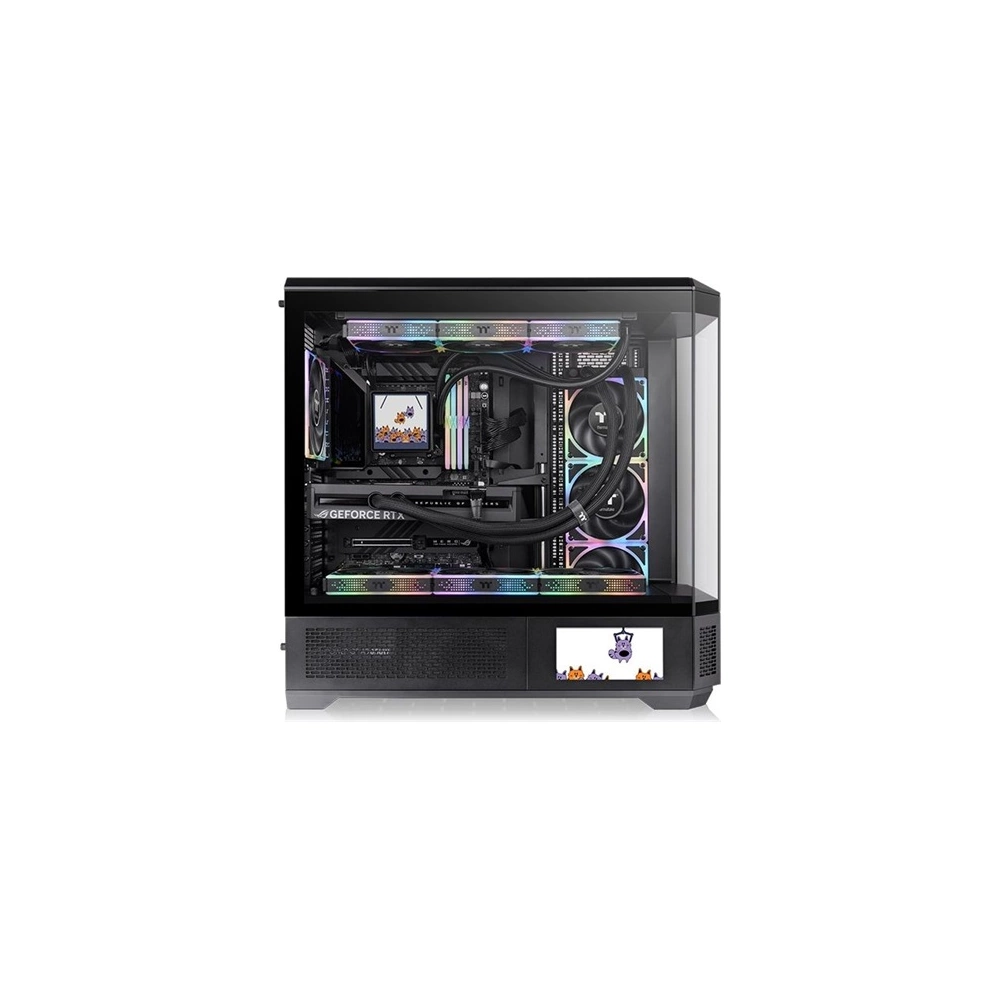 Thermaltake View 600 TG ARGB Edzett üveg Számítógépház Fekete