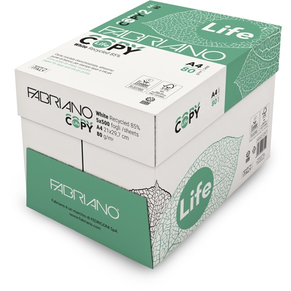 Fabriano Copy Life A4 80g újrahasznosított másolópapír Fabriano Copy Life A4 80g újrahasznosított másolópapír
