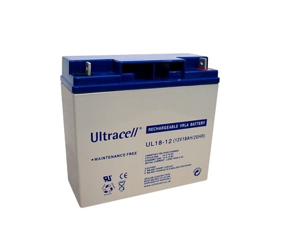 Ultracell zselés ólomsavas gondozásmentes akkumulátor 12V 18 000mAh 181.5x77x167.5mm (UL18-12) Ultracell zselés ólomsavas gondozásmentes akkumulátor 12V 18 000mAh 181.5x77x167.5mm (UL18-12)