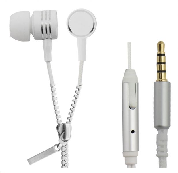 Esperanza ZIPPER Mikrofonos sztereó fülhallgató fehér (EH161W) Esperanza ZIPPER Mikrofonos sztereó fülhallgató fehér (EH161W)