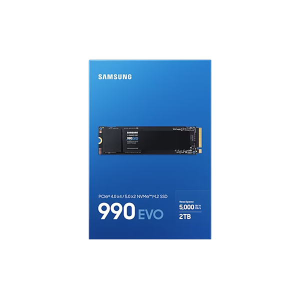 SAMSUNG 990 EVO PCIe 4.0 x4 / 5.0 x2 NVMe M.2 SSD 2TB