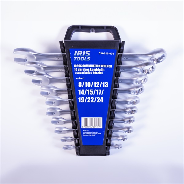 IRIS TOOLS CW-010-036 10 darabos kombinált csavarkulcs készlet IRIS TOOLS CW-010-036 10 darabos kombinált csavarkulcs készlet