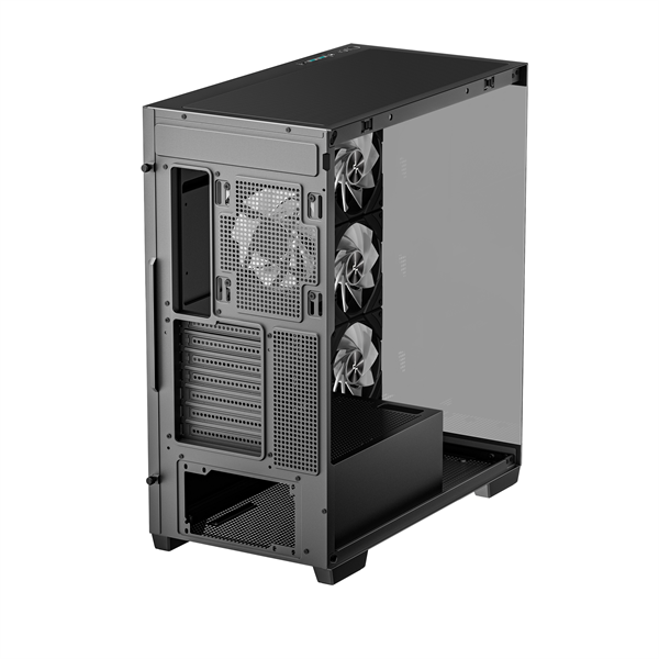 DeepCool CG580 4F   ablakos 4x12cm A-RGB BTF  ATX Számítógépház  Fekete