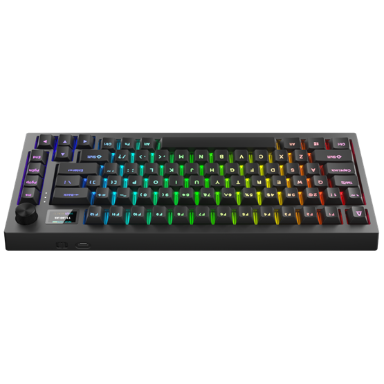  AVAX GM02 PRO 75% Gasket RGB tri-mode mechanikus billentyűzet Gateron piros switch