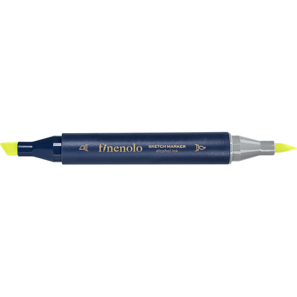 Deli Finenolo 123 - Fluorescent Yellow kétvégű permanent ART marker Deli Finenolo 123 - Fluorescent Yellow kétvégű permanent ART marker