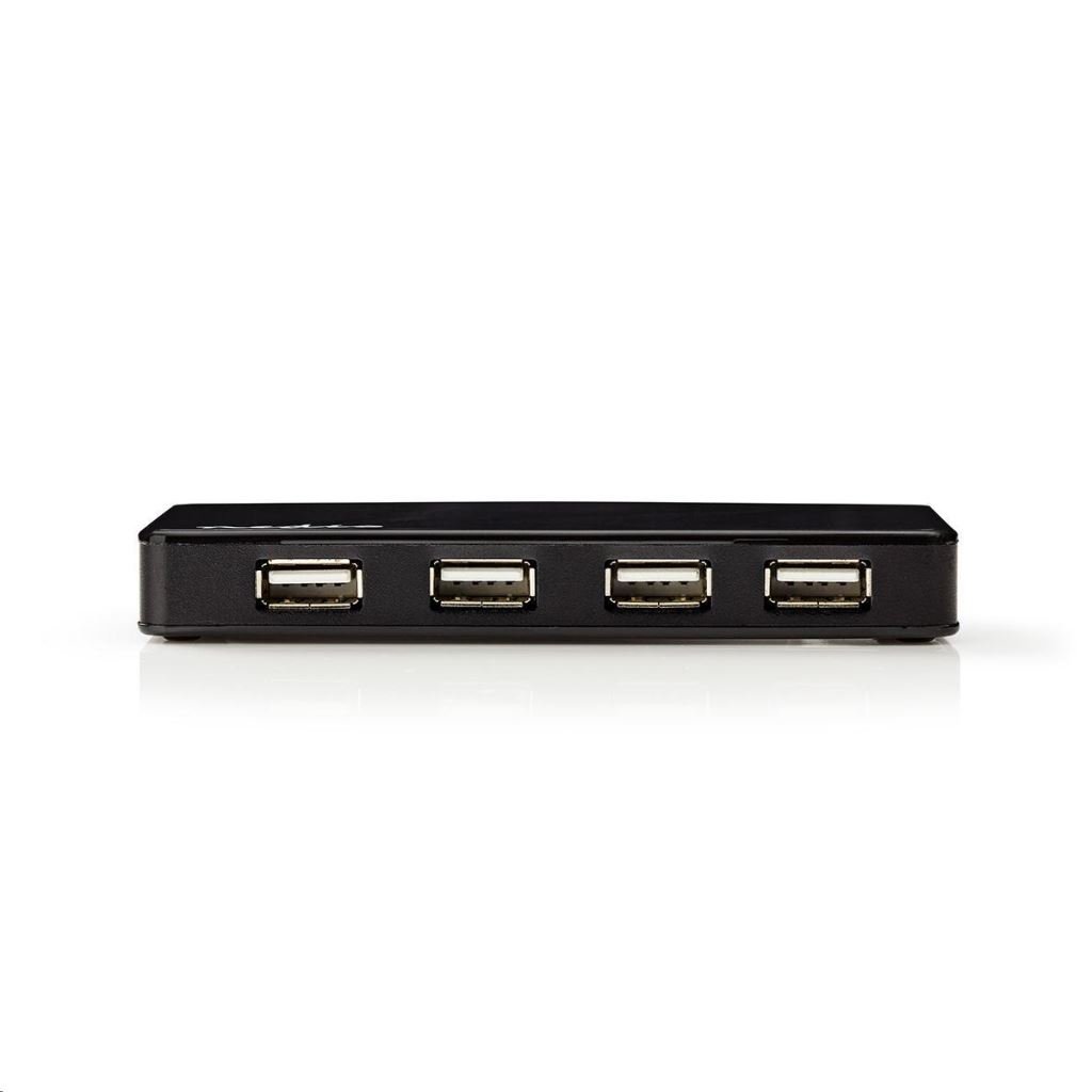 Nedis 7 portos USB hub USB 2.0 (UHUBU2730BK)
