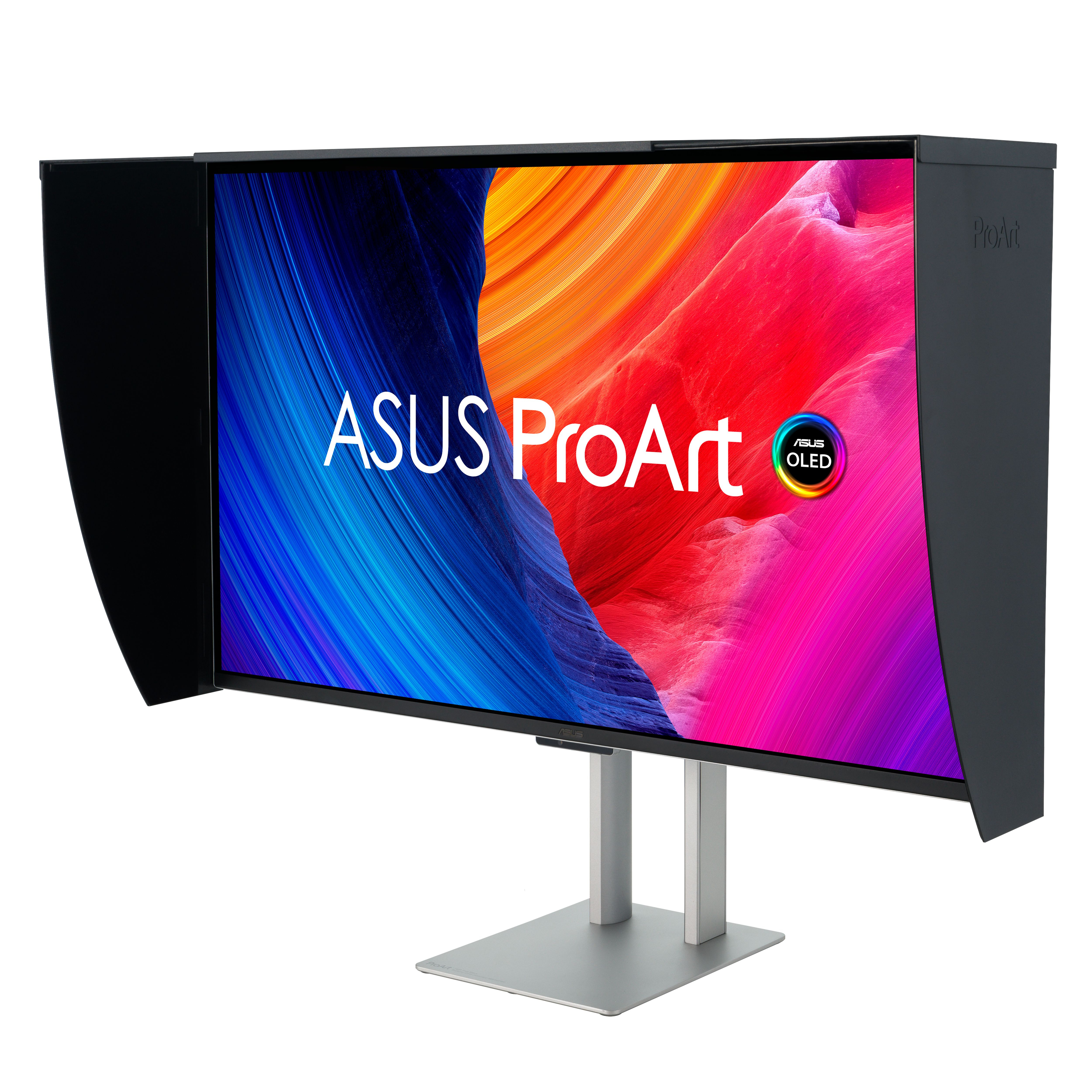 ASUS 32" PA32UCDMR-K ProArt Monitor -  3840x2160, OLED, 4K, 240Hz, 0,1ms, Hangszóró, Pivot, Ezüst