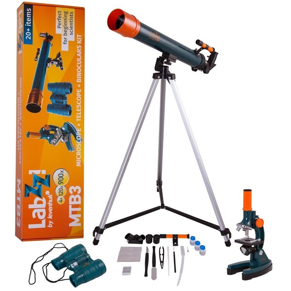 Levenhuk LabZZ MT?3 Kit mikroszkóp + teleszkóp + távcső