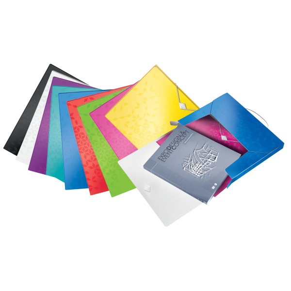 Leitz Wow Jumbo pp zöld gumis mappa