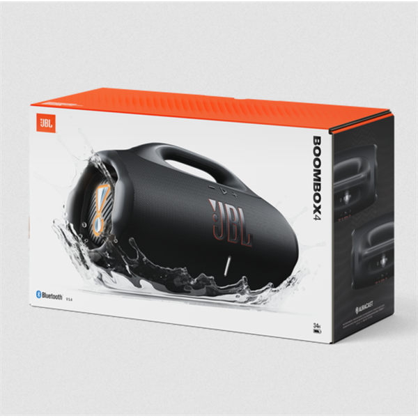 JBL BOOMBOX 4 VÍZÁLLÓ HORDOZHATÓ BLUETOOTH HANGSZÓRÓ, FEKETE
