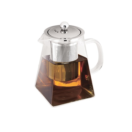 Berlinger Haus BH/7803 Négyzet alakú hőálló üveg teáskanna szűrővel 750ml