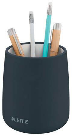 Írószertartó, kerámia, LEITZ "Cosy", bársonyszürke