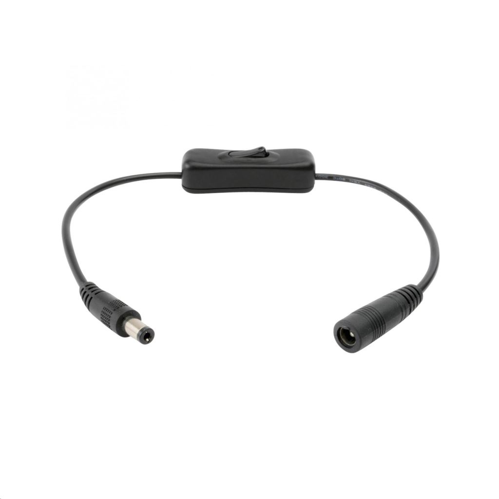 Somogyi DC 1K DC kapcsoló csatlakozókkal, 12V, 2 x kb 15 cm kábel