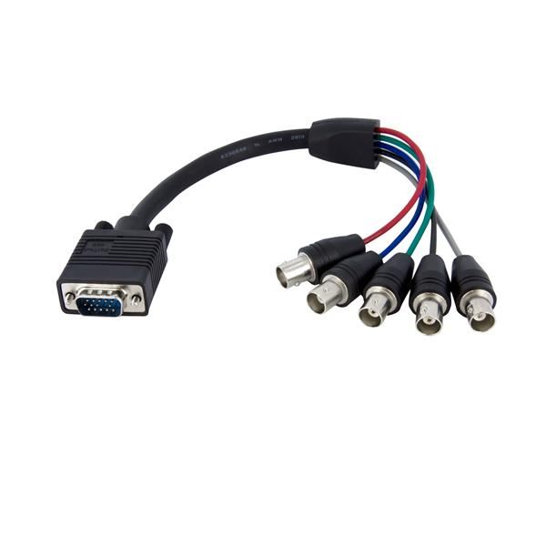 StarTech.com Coax HD15 VGA --> 5 BNC RGBHV monitor kábel M/F  (VGABNCMF1)