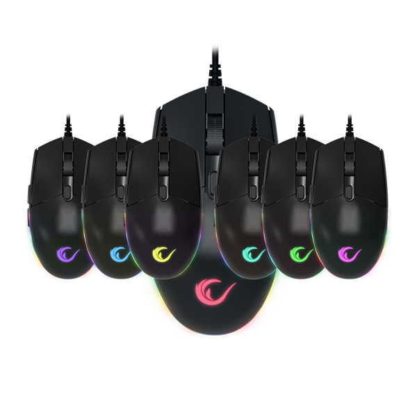 Rampage SMX-R18 SNIPER  10000DPI   RGB LED Gamer Egér Fekete