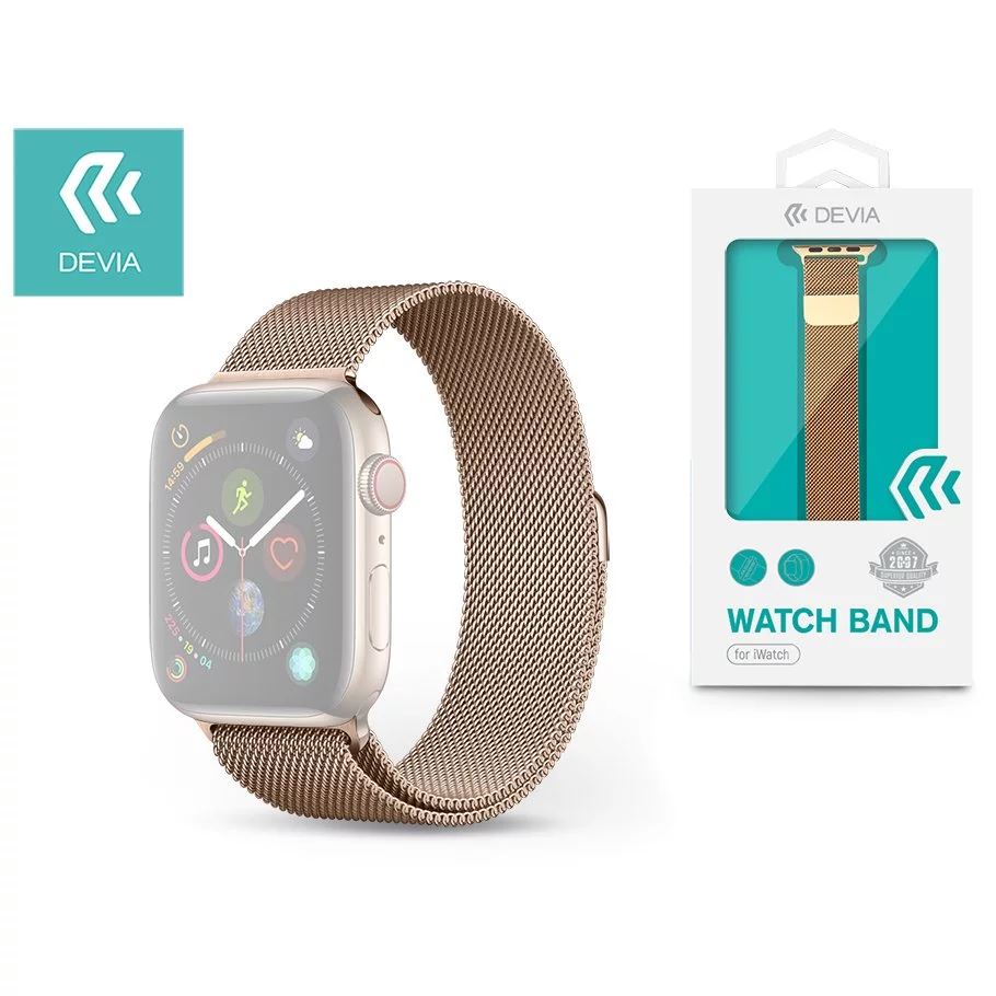 Devia ST325069 Apple Watch fém óraszíj arany