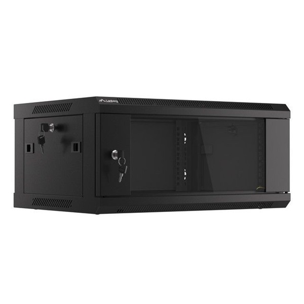 Lanberg 4U 19" fali rack szekrény 600x450mm fekete (WF01-6404-10B) Lanberg 4U 19" fali rack szekrény 600x450mm fekete (WF01-6404-10B)