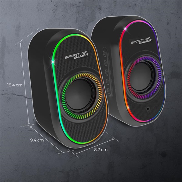 Spirit of Gamer  Fanatic 500  Hangszóró 2.0 Fekete Spirit of Gamer  Fanatic 500  Hangszóró 2.0 Fekete