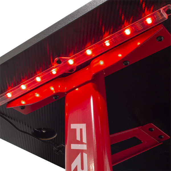 White Shark Fire Shadow Gaming Desk Black/Red