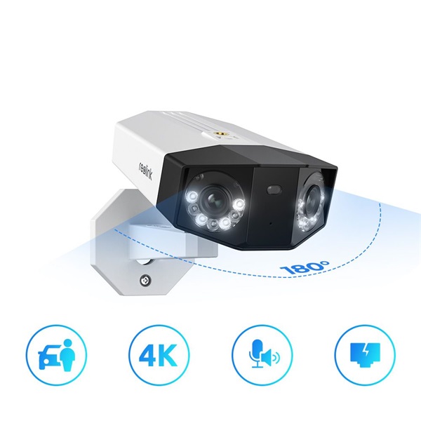 Reolink Duo P730  8MP H264 180° IR30m+fehérfény kétirányú hang PoE IP duál-lencsés csőkamera