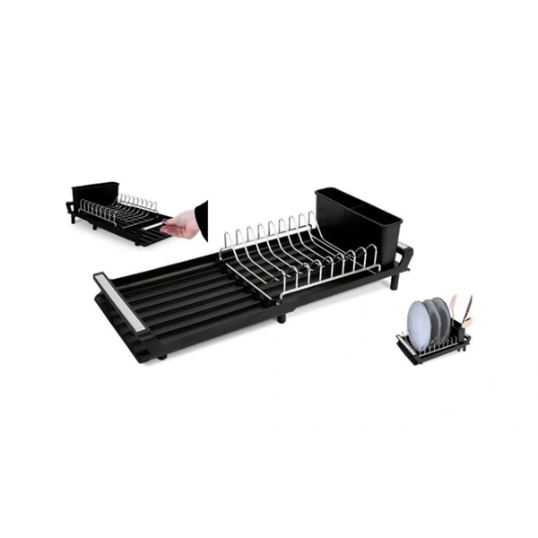 Berlinger Haus BH/8892  állítható edényszárító Fekete-rózsaarany