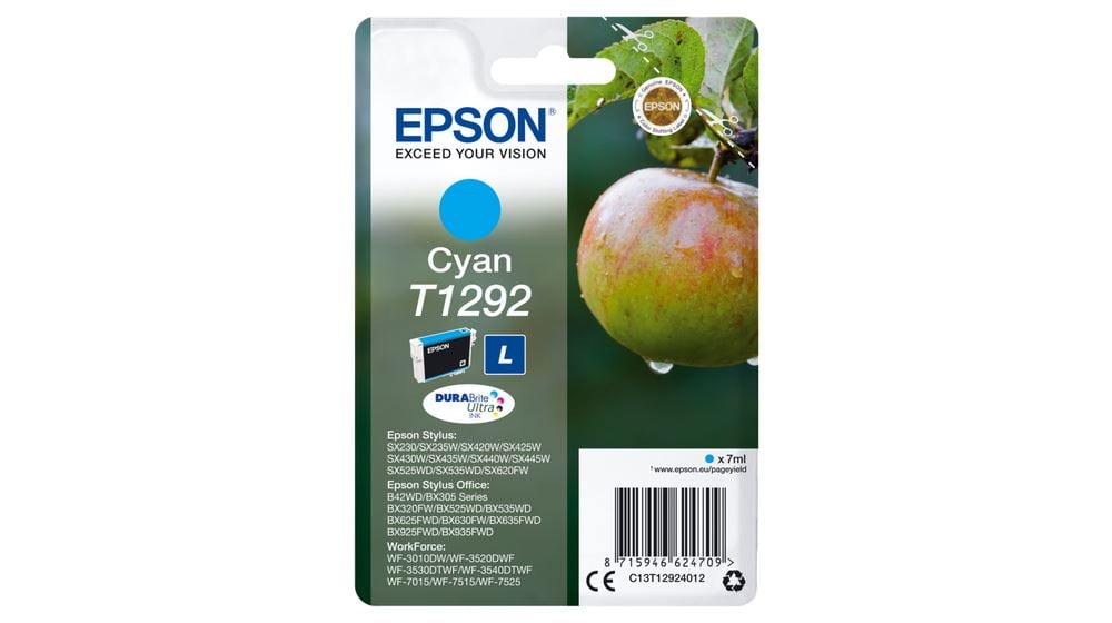 Epson T1292 DURABrite Ultra tintapatron ciánkék (C13T12924012) Epson T1292 DURABrite Ultra tintapatron ciánkék (C13T12924012)