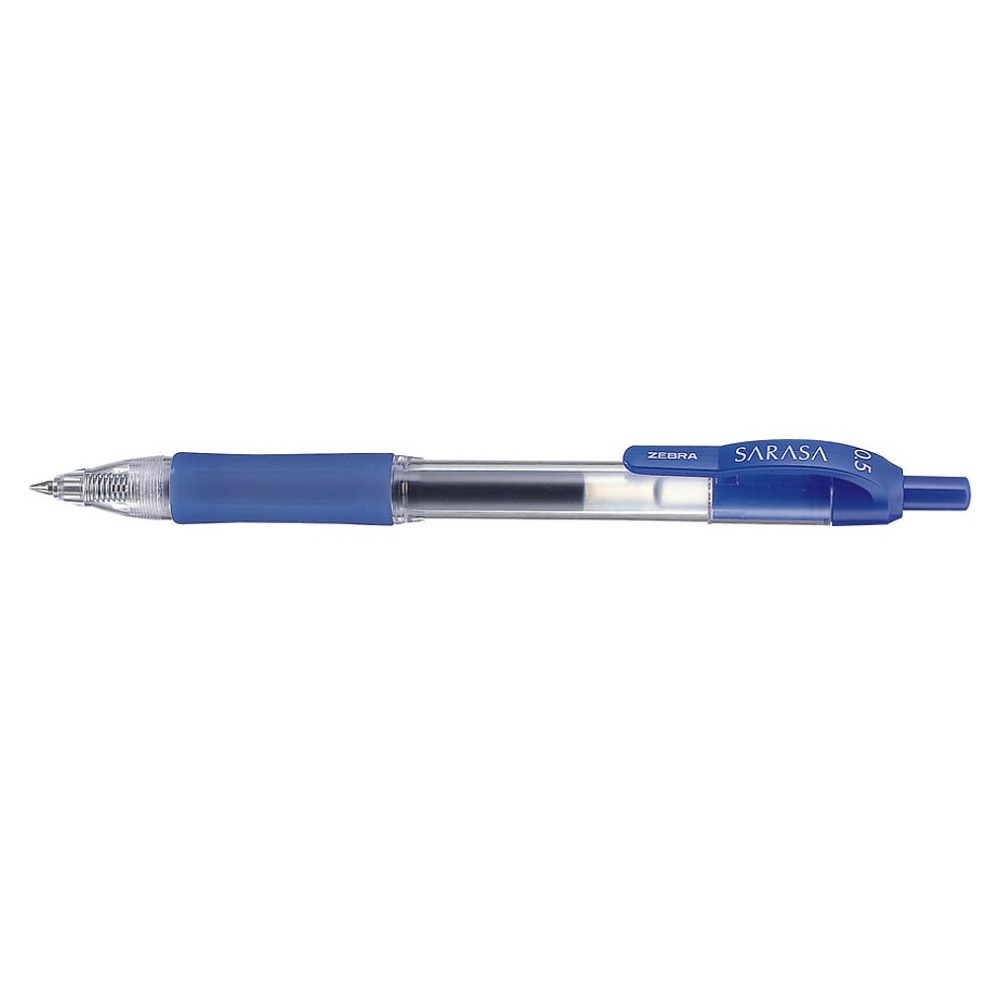 Zebra Zseléstoll 0,5mm, kék test,  Sarasa Retractable, írásszín kék (46720)