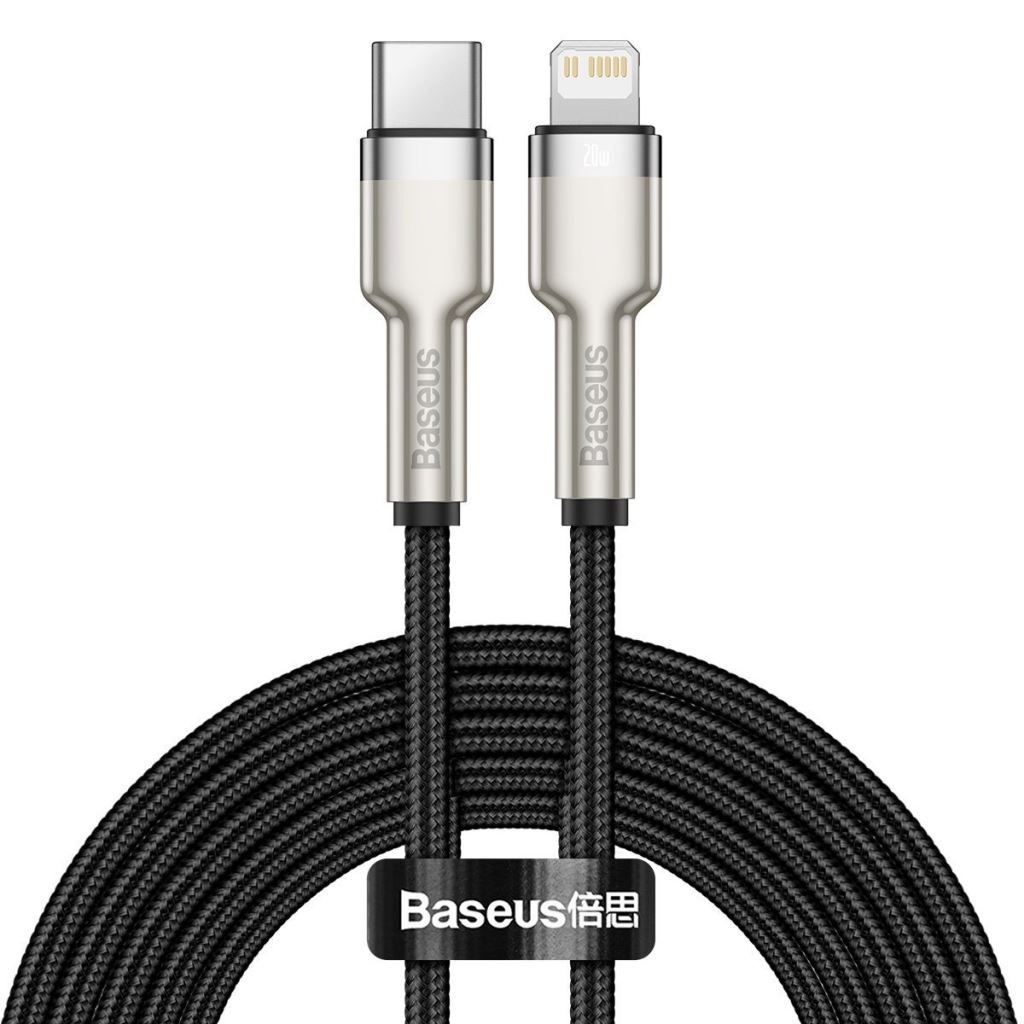 Baseus Cafule USB-C Lightning töltőkábel, PD, 20 W, 2m, fekete (CATLJK-B01) Baseus Cafule USB-C Lightning töltőkábel, PD, 20 W, 2m, fekete (CATLJK-B01)