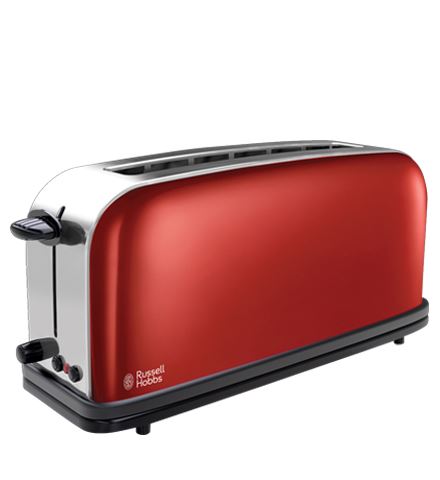 Russell Hobbs 21391-56 Colours Plus+ Piros hosszúszeletes kenyérpirító, 1 rés Russell Hobbs 21391-56 Colours Plus+ Piros hosszúszeletes kenyérpirító, 1 rés