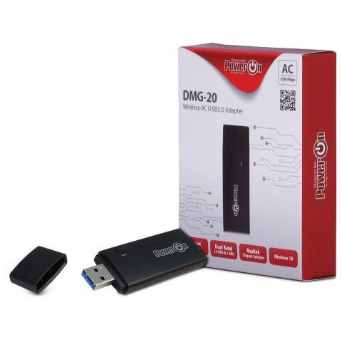 PowerON DMG-20 Wi-Fi 5 USB Adapter (88888128) PowerON DMG-20 Wi-Fi 5 USB Adapter (88888128)